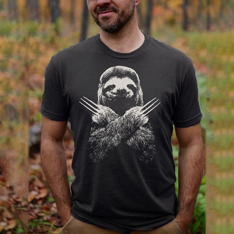 Vintage Men's T shirt 3D Sloth Print Animal Tee Summer Fashion Crew Neck Short Sleeve Pullover Top Outdoor Oversized Men Clothes
Vintage Men's T shirt 3D Sloth Print Animal Tee Summer Fashion Crew Neck Short Sleeve Pullover Top Outdoor Oversized Men Clothes
