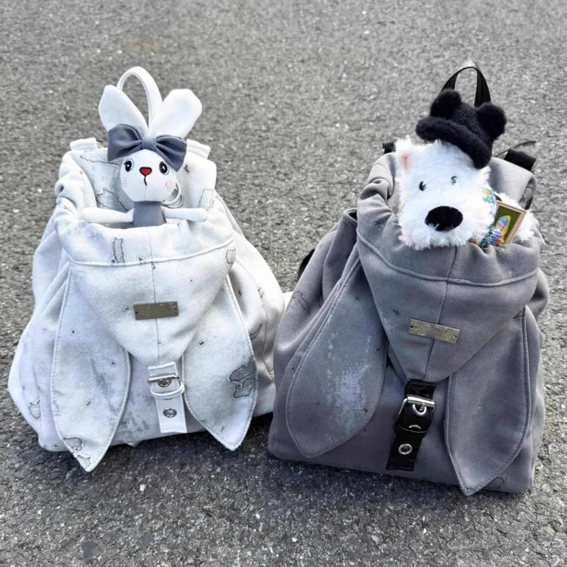 Rabbit Backpacks Female Y2K Korea Cute Crossbody Cotton Backpacks Multi Functional Drawstring Classroom Commuter Backpacks New
Rabbit Backpacks Female Y2K Korea Cute Crossbody Cotton Backpacks Multi Functional Drawstring Classroom Commuter Backpacks New