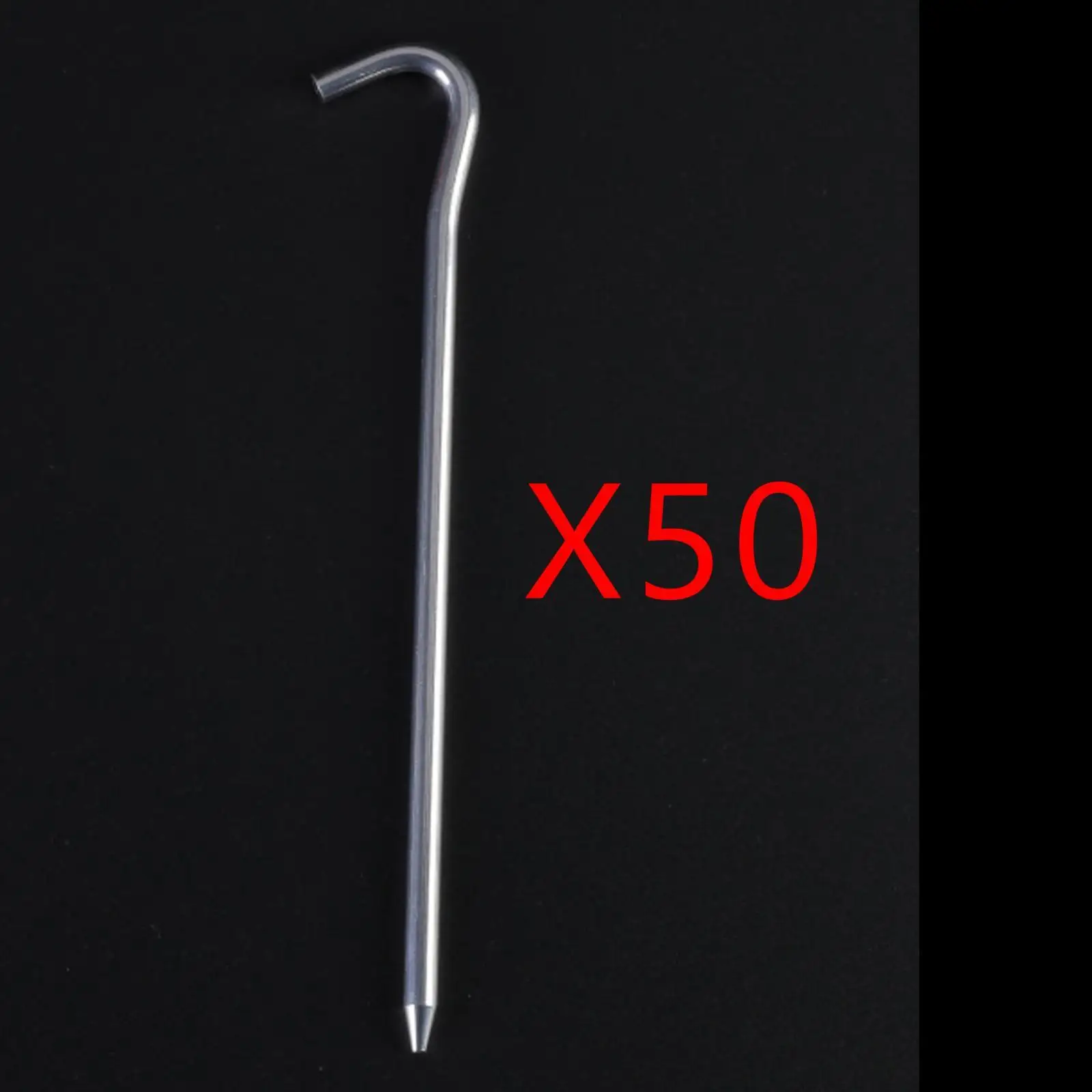 50Pcs Tent Pegs 18cm Garden Stakes Nails Aluminum Alloy for Camping Awning, Netting Tarpaulin Accessory Multifunctional Durable
50Pcs Tent Pegs 18cm Garden Stakes Nails Aluminum Alloy for Camping Awning, Netting Tarpaulin Accessory Multifunctional Durable