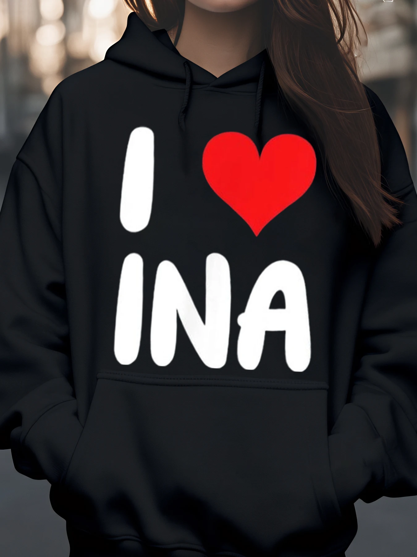Толстовка с принтом «Я люблю Ina», повседневная одежда на День святого Валентина, женская модная толстовка
Толстовка с принтом «Я люблю Ina», повседневная одежда на День святого Валентина, женская модная толстовка