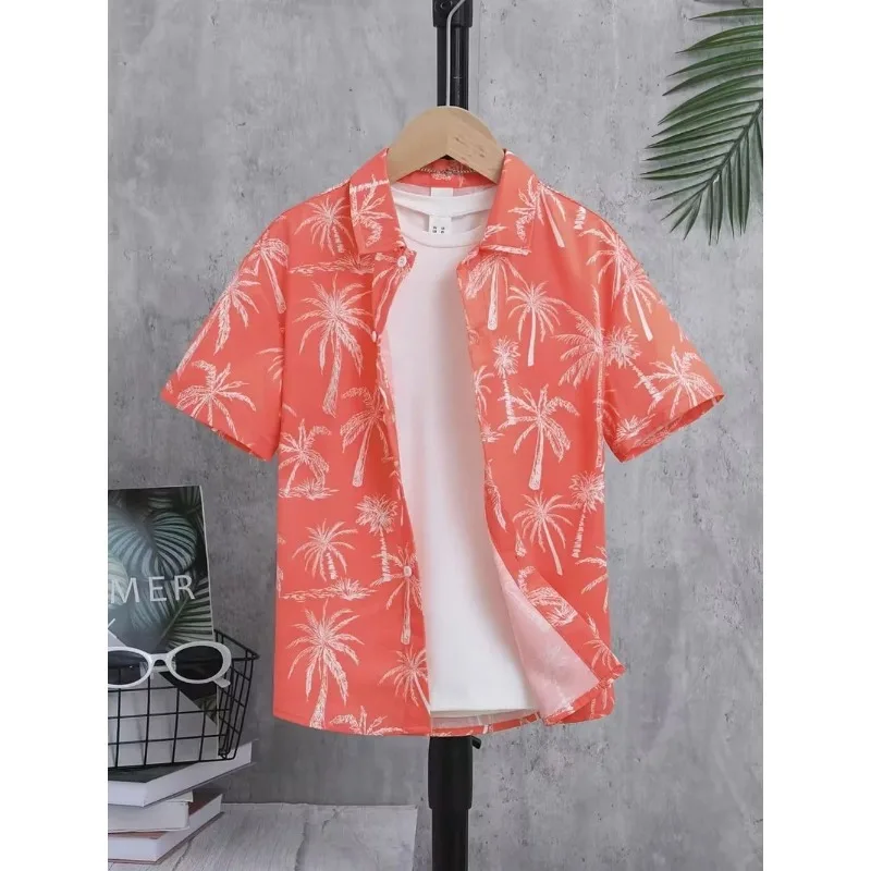 Summer Casual Children's Beach Shirt, Suitable for Summer Beach Surfing and Travel Clothing, Coconut, Waves, Sunbathing
Summer Casual Children's Beach Shirt, Suitable for Summer Beach Surfing and Travel Clothing, Coconut, Waves, Sunbathing