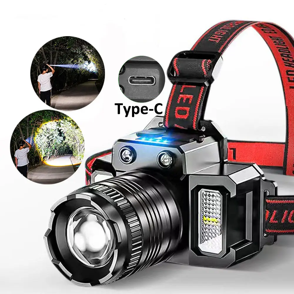 USB Rechargeable Headlamp 2000mah Super Bright Torch Light Induction LED Headlight Waterproof Camping Mobile Power Bank Flashing
USB Rechargeable Headlamp 2000mah Super Bright Torch Light Induction LED Headlight Waterproof Camping Mobile Power Bank Flashing