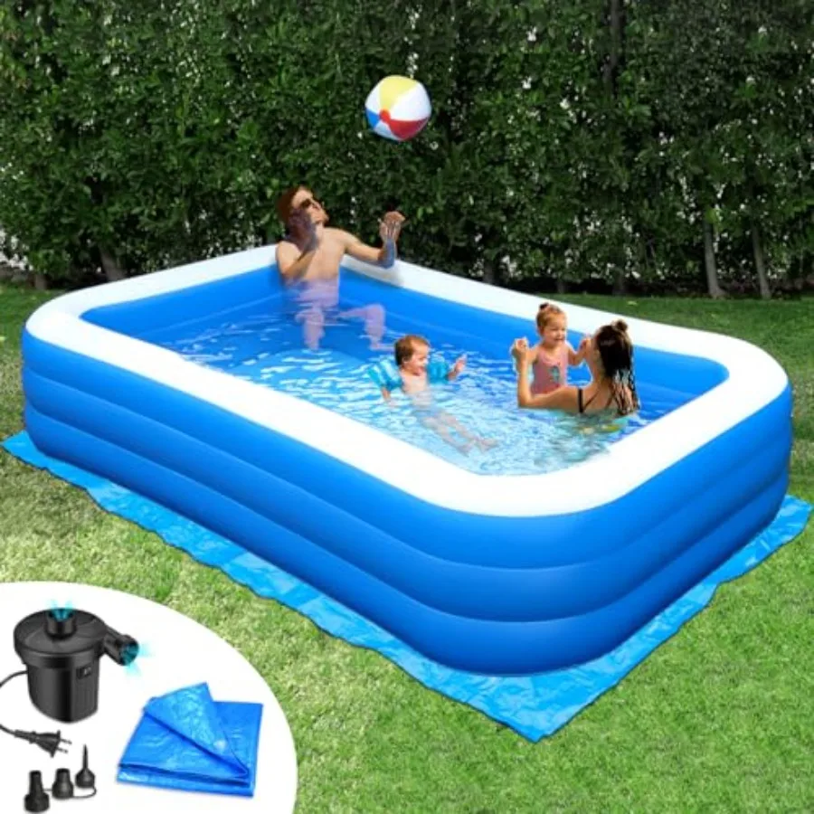 Inflatable Pool Bundle - 10ft x 6ft - Electric Pump and Ground Tarp Included - Fast Setup and Reinforced Seams
Inflatable Pool Bundle - 10ft x 6ft - Electric Pump and Ground Tarp Included - Fast Setup and Reinforced Seams