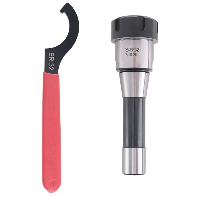 A98E-1PC 6.3 Inch R8-ER32 7/16 Collet Chuck Holder CNC Milling Lathe R8 Spindle Tool
A98E-1PC 6.3 Inch R8-ER32 7/16 Collet Chuck Holder CNC Milling Lathe R8 Spindle Tool