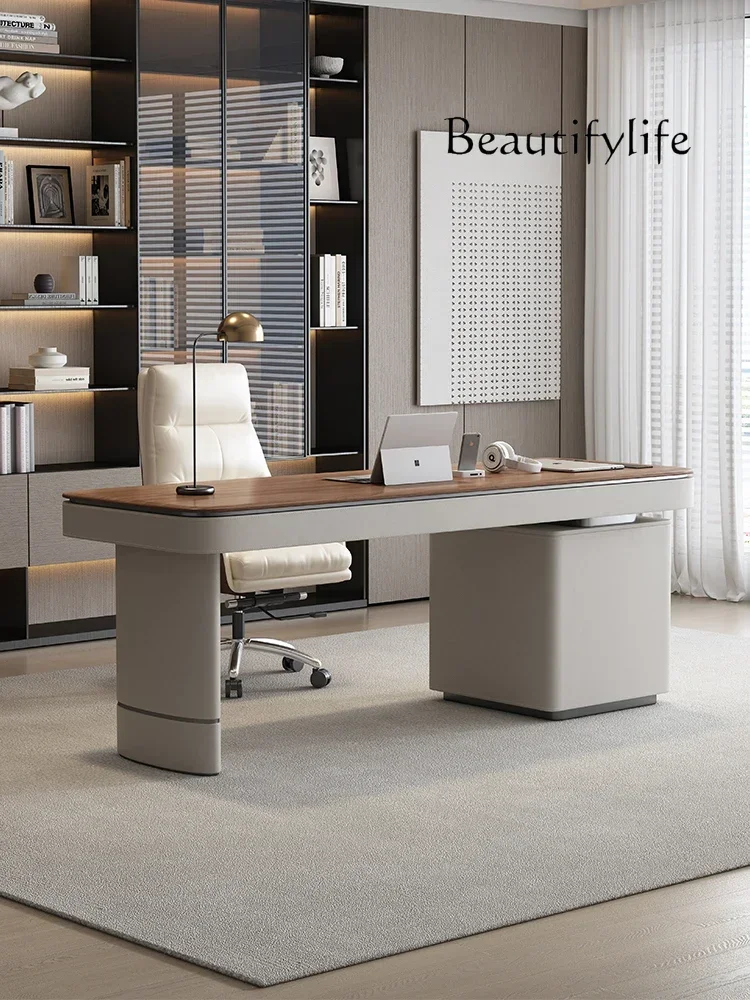 Solid wood light luxury desk Italian minimalist computer desk designer high-end simple writing desk
Solid wood light luxury desk Italian minimalist computer desk designer high-end simple writing desk