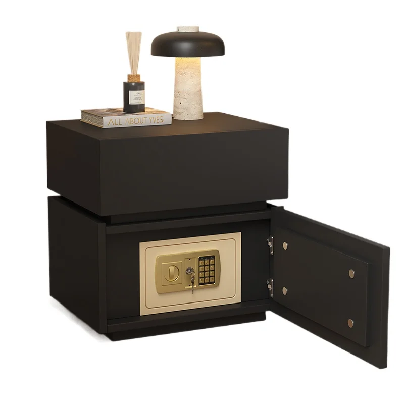 Light luxury smart solid wood bedside table, safe, integrated walnut home bedroom with lock storage cabinet
Light luxury smart solid wood bedside table, safe, integrated walnut home bedroom with lock storage cabinet