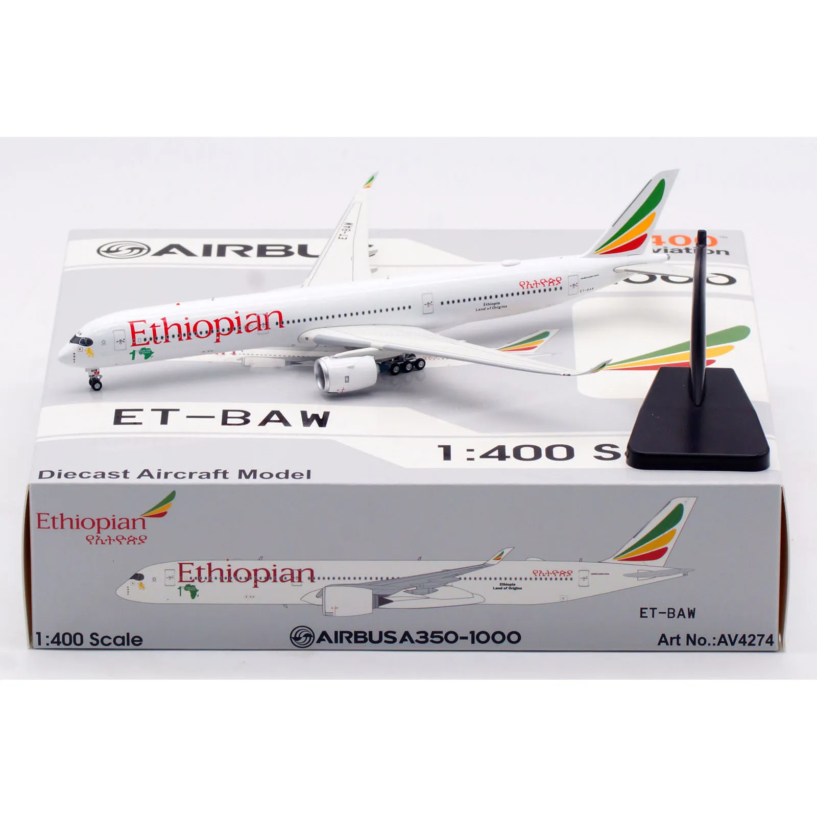 AV4274 Alloy Collectible Plane Gift Aviation 1:400 Ethiopian Airlines Airbus A350-1000 Diecast Aircraft Jet Model ET-BAW
AV4274 Alloy Collectible Plane Gift Aviation 1:400 Ethiopian Airlines Airbus A350-1000 Diecast Aircraft Jet Model ET-BAW