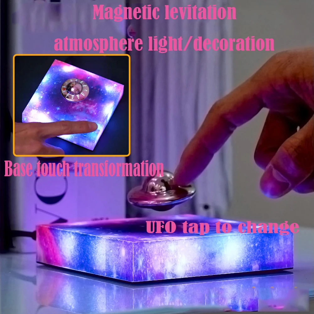 Magnetic Levitating UFO Atmosphere Light Creative Night Light Maglev Desktop Decoration Home Decoration For Birthday Gift
Magnetic Levitating UFO Atmosphere Light Creative Night Light Maglev Desktop Decoration Home Decoration For Birthday Gift