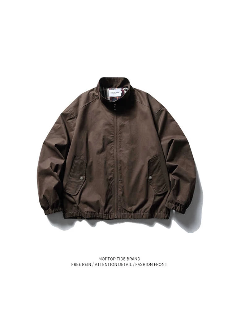 American Retro Stand Collar Harington Workwear Jaet Men's Spring Autumn Outdoor y Trendy Brand Cleanfit Coat
American Retro Stand Collar Harington Workwear Jaet Men's Spring Autumn Outdoor y Trendy Brand Cleanfit Coat