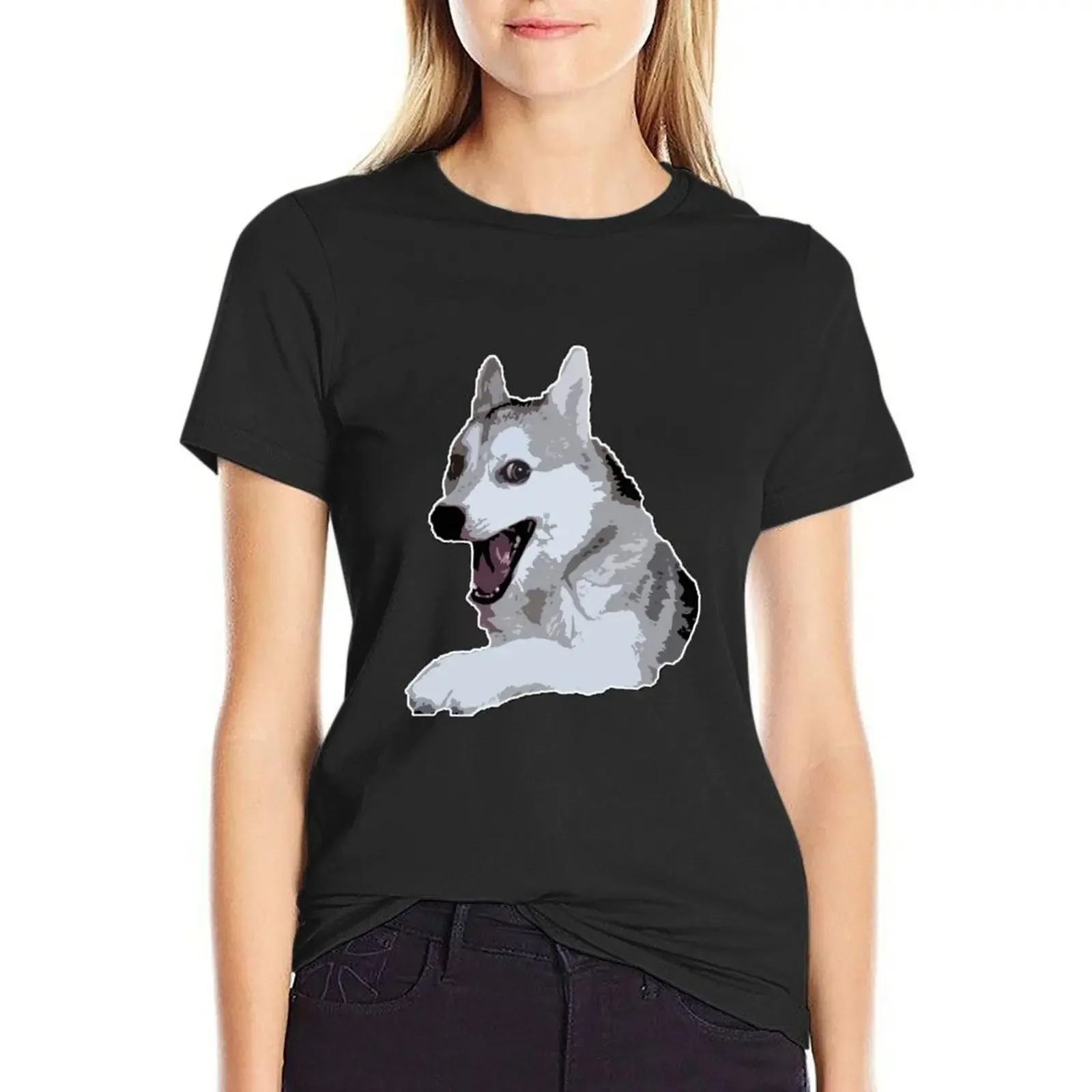 Pun Husky T-Shirt oversized tees animal prinfor funnys Woman clothing
Pun Husky T-Shirt oversized tees animal prinfor funnys Woman clothing