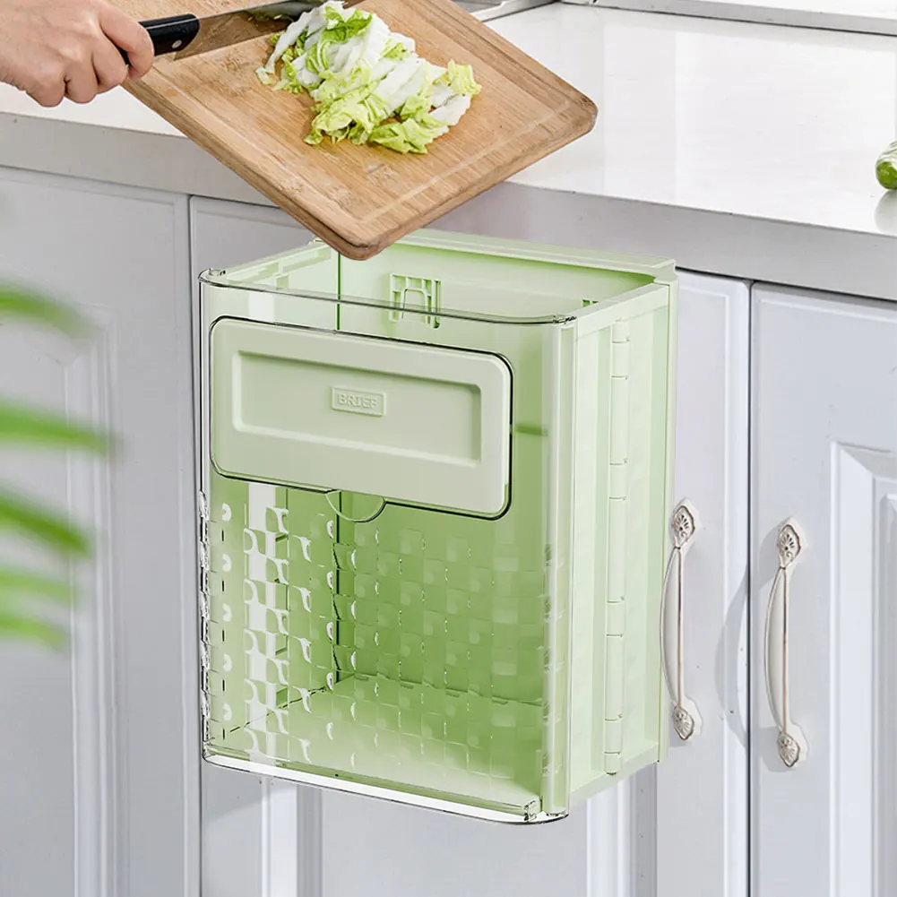 10L Foldable Hanging Trash Can Large Capacity Hanging Collapsible Trash Can Folding Garbage Basket for Cabinets Bathroom
10L Foldable Hanging Trash Can Large Capacity Hanging Collapsible Trash Can Folding Garbage Basket for Cabinets Bathroom