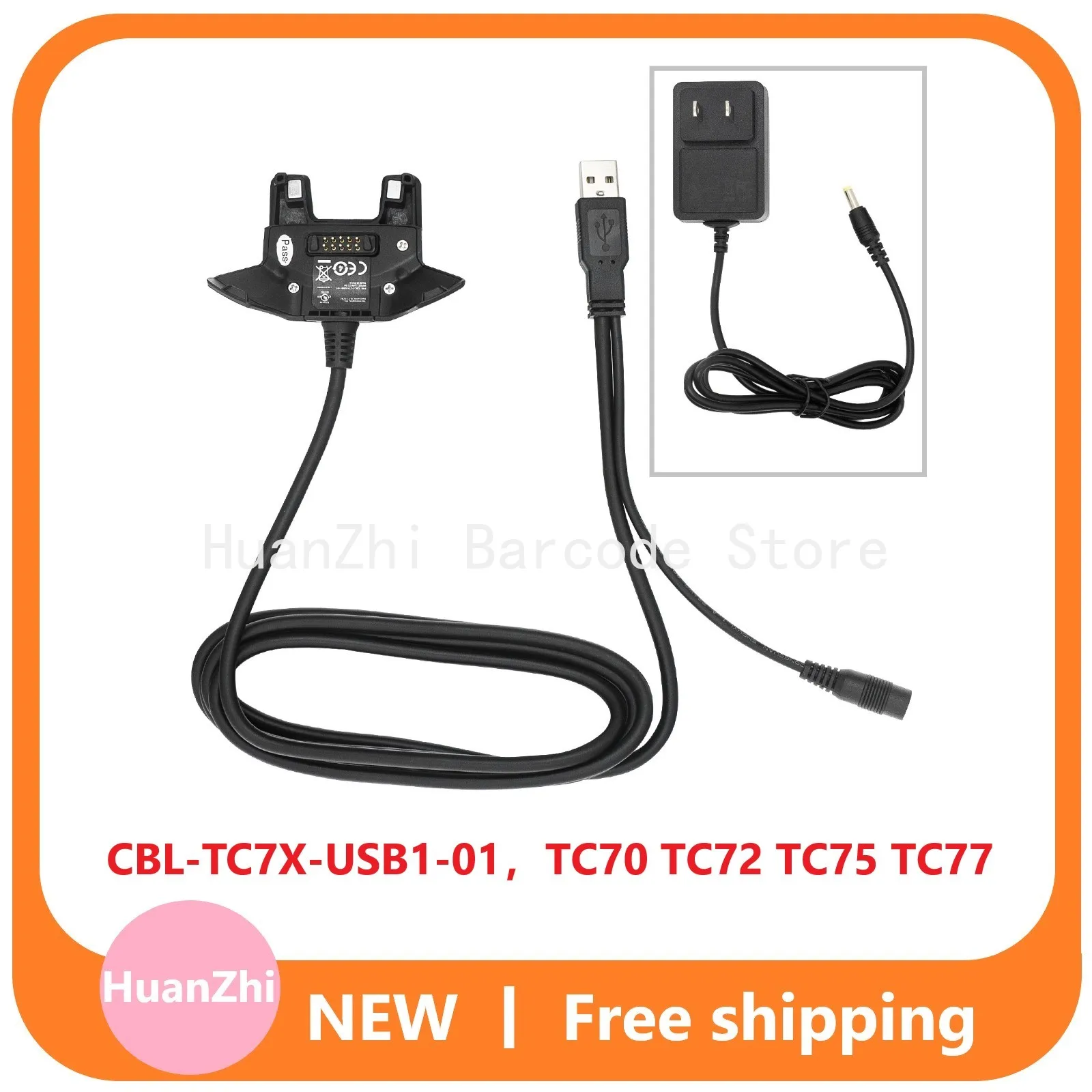 CBL-TC7X-USB1-01 USB Client DATA Comm & Power,Charging Cable for Zebra Motorola TC70 TC75 Scanner
CBL-TC7X-USB1-01 USB Client DATA Comm & Power,Charging Cable for Zebra Motorola TC70 TC75 Scanner