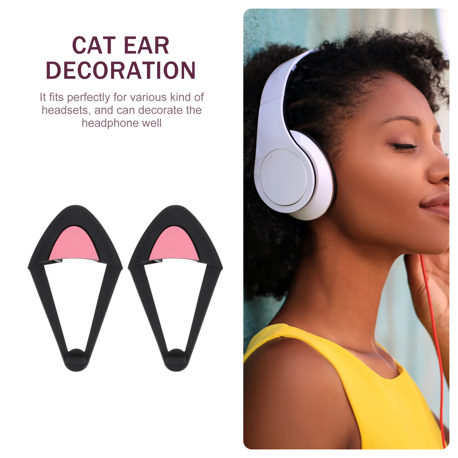 Cat Ear Headphone Decorations Silicone Adornments Headset Clips Attachments Silica Gel Accessories Durable Flexible Unique
Cat Ear Headphone Decorations Silicone Adornments Headset Clips Attachments Silica Gel Accessories Durable Flexible Unique