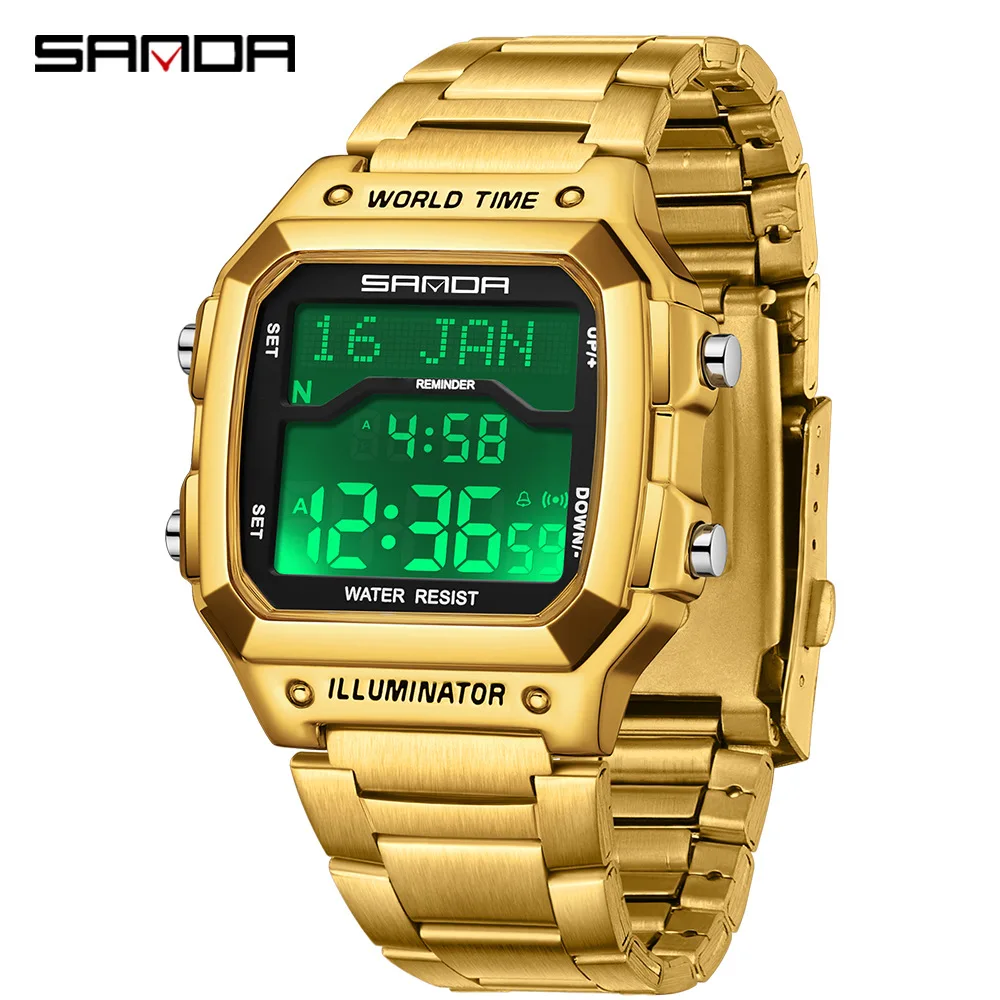 Men's Square Digital Sports Watch Prayer Time Reminder Middle East Style Multifunction Electronic Wristwatch Compass Direction
Men's Square Digital Sports Watch Prayer Time Reminder Middle East Style Multifunction Electronic Wristwatch Compass Direction