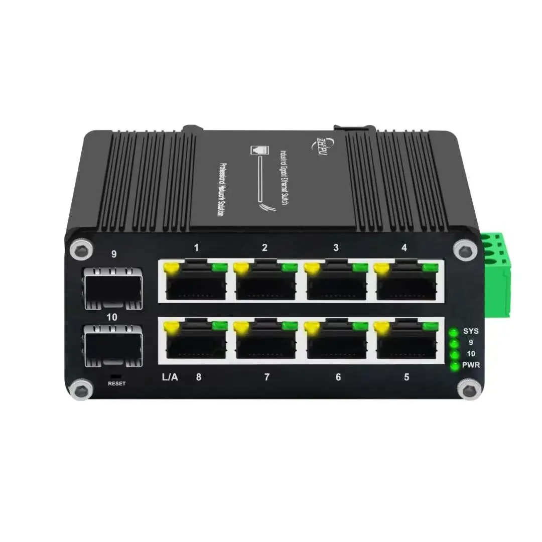 Industrial Gigabit Ethernet Solar Switch with 8-Port + 2 SFP Slots, Redundant Power for Maximum Uptime, DIN-Rail, Wide Temp -40°
Industrial Gigabit Ethernet Solar Switch with 8-Port + 2 SFP Slots, Redundant Power for Maximum Uptime, DIN-Rail, Wide Temp -40°
