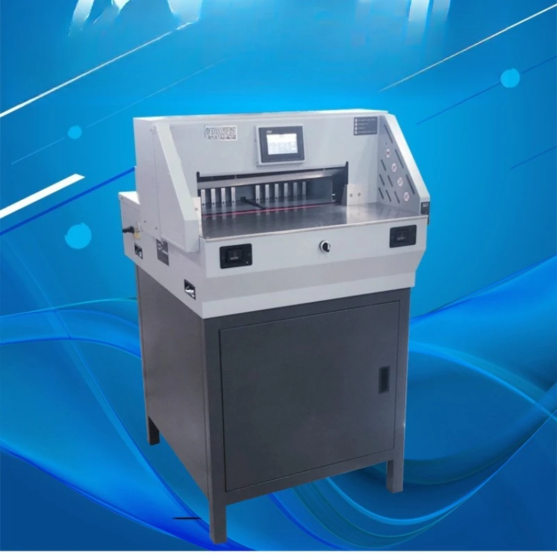Heavy-duty touch screen microcomputer, program-controlled intelligent paper cutter, paper trimmer, electric paper cutting
Heavy-duty touch screen microcomputer, program-controlled intelligent paper cutter, paper trimmer, electric paper cutting