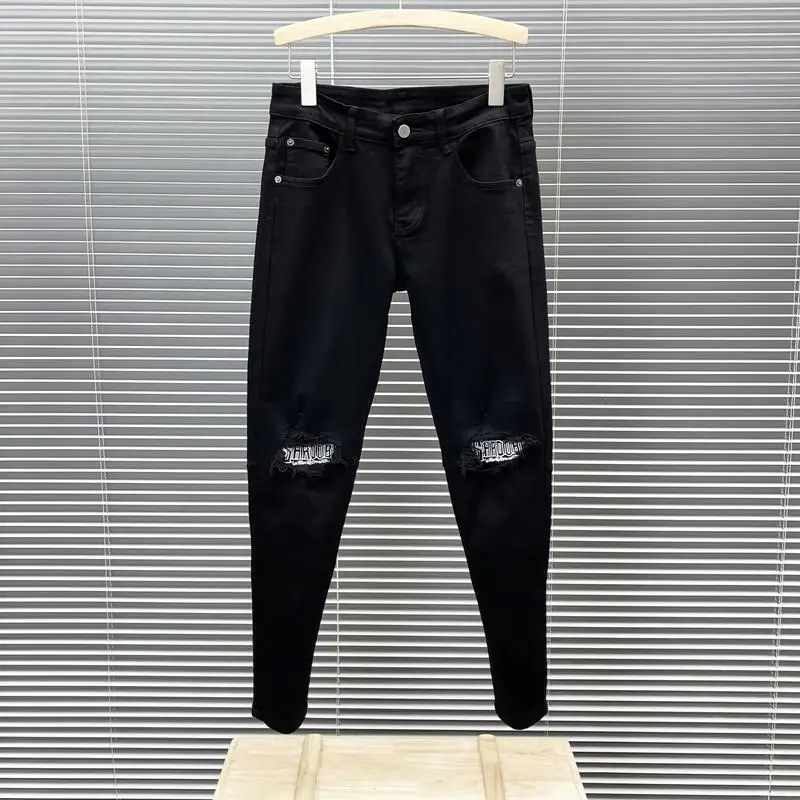 Черные джинсы с нашивкой на колено, мужские облегающие модные брендовые брюки, красивые уличные брюки для подростков, модные рабочие брюки для мужчин
Черные джинсы с нашивкой на колено, мужские облегающие модные брендовые брюки, красивые уличные брюки для подростков, модные рабочие брюки для мужчин