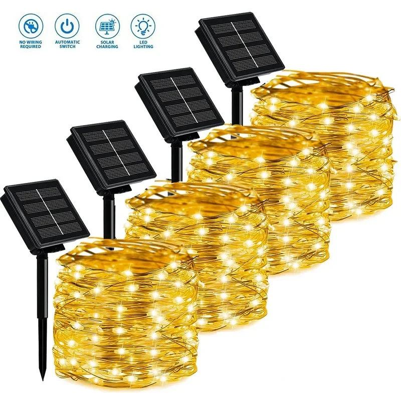 12M/22M/32M LED Solar Fairy Lights Outdoor Festoon Led Waterproof Garland String Lights Christmas Party Garden Solar Lamp Decor
12M/22M/32M LED Solar Fairy Lights Outdoor Festoon Led Waterproof Garland String Lights Christmas Party Garden Solar Lamp Decor