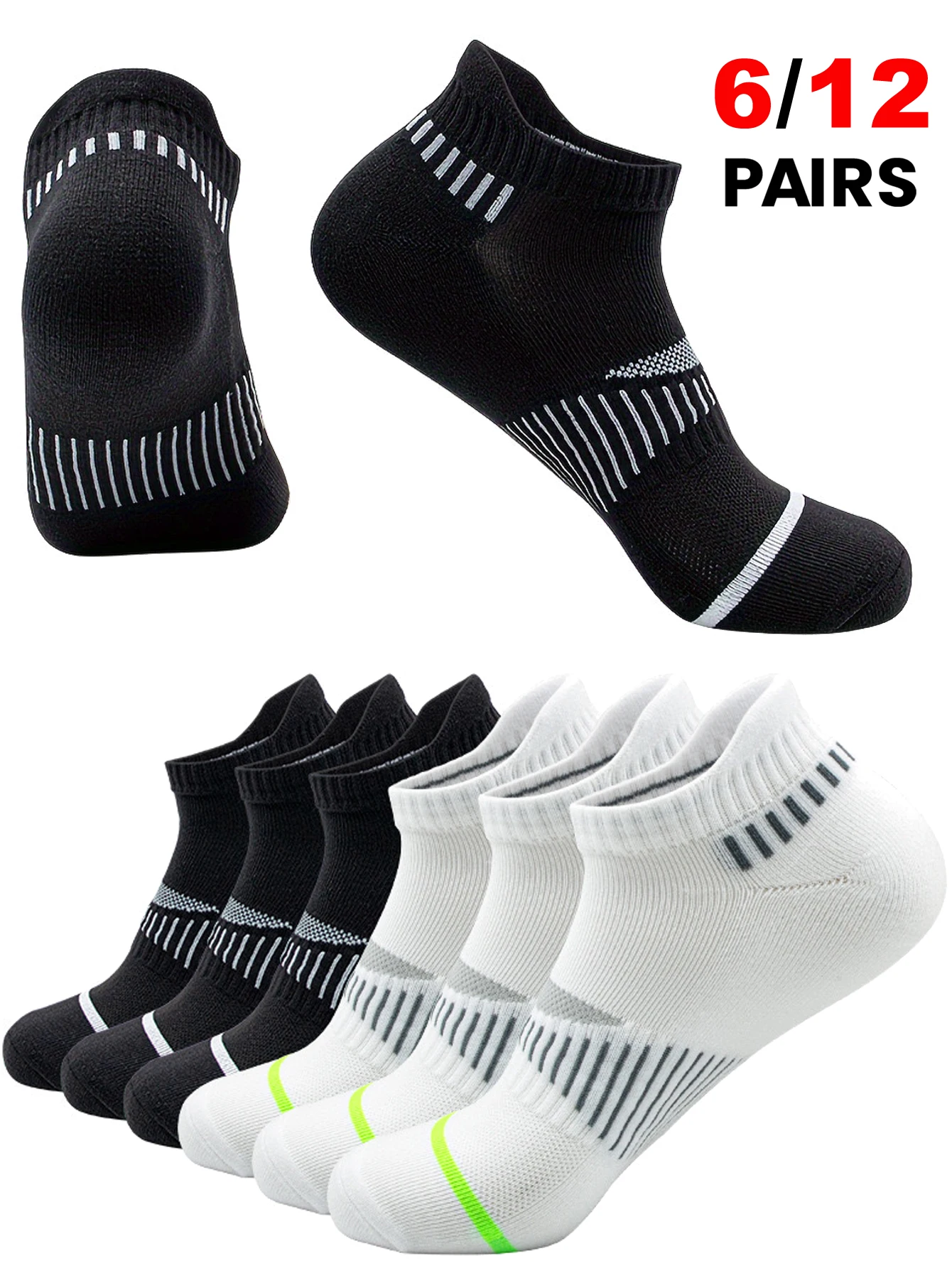 Classic Crew White Men's Socks Unisex Sports Anti-slip Breathable for Running Basketball Outdoor Activities 6/12 Pairs per Order
Classic Crew White Men's Socks Unisex Sports Anti-slip Breathable for Running Basketball Outdoor Activities 6/12 Pairs per Order