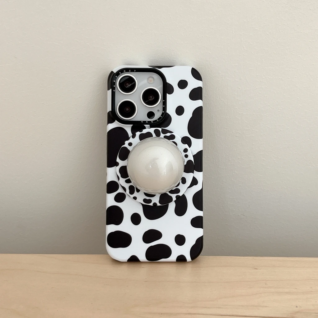 Простой забавный стереоскопический большой круглый шарик с коровьим узором и держателем, магнитный чехол для телефона для iPhone 17, 16, 15, 14 Pro Max
Простой забавный стереоскопический большой круглый шарик с коровьим узором и держателем, магнитный чехол для телефона для iPhone 17, 16, 15, 14 Pro Max