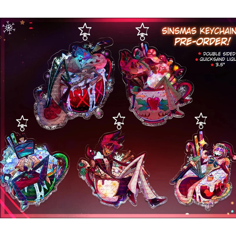 7CM Hazbin hotel Keychains lucifer vox Anime Charlie Morningstar Vaggie Alastor Cosplay Costume Key Pendant Gift
7CM Hazbin hotel Keychains lucifer vox Anime Charlie Morningstar Vaggie Alastor Cosplay Costume Key Pendant Gift