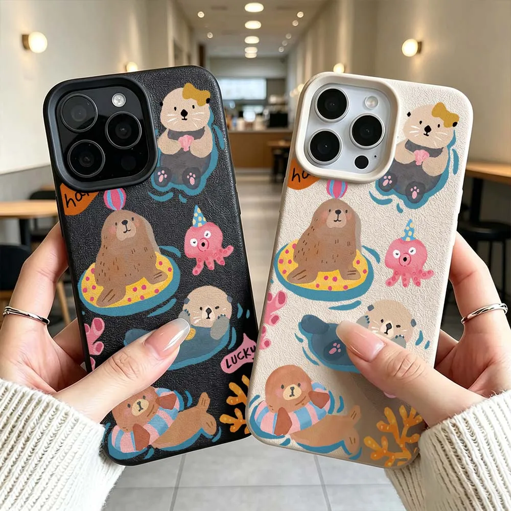 Cartoon Otter Float Ring Phone Case For iPhone 17 Air 16 16e 15 14 13 12 11 XS Pro Max Plus Anti-Drop Stylish Soft Cover
Cartoon Otter Float Ring Phone Case For iPhone 17 Air 16 16e 15 14 13 12 11 XS Pro Max Plus Anti-Drop Stylish Soft Cover