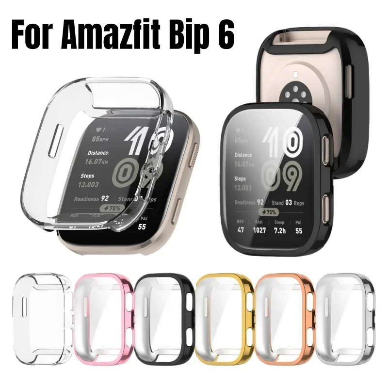 Glossy Electroplated Frame Soft TPU Case For Amazfit Bip 6 Bip6 Plating Transparent Full Cover Screen Protector Accessories
Glossy Electroplated Frame Soft TPU Case For Amazfit Bip 6 Bip6 Plating Transparent Full Cover Screen Protector Accessories
