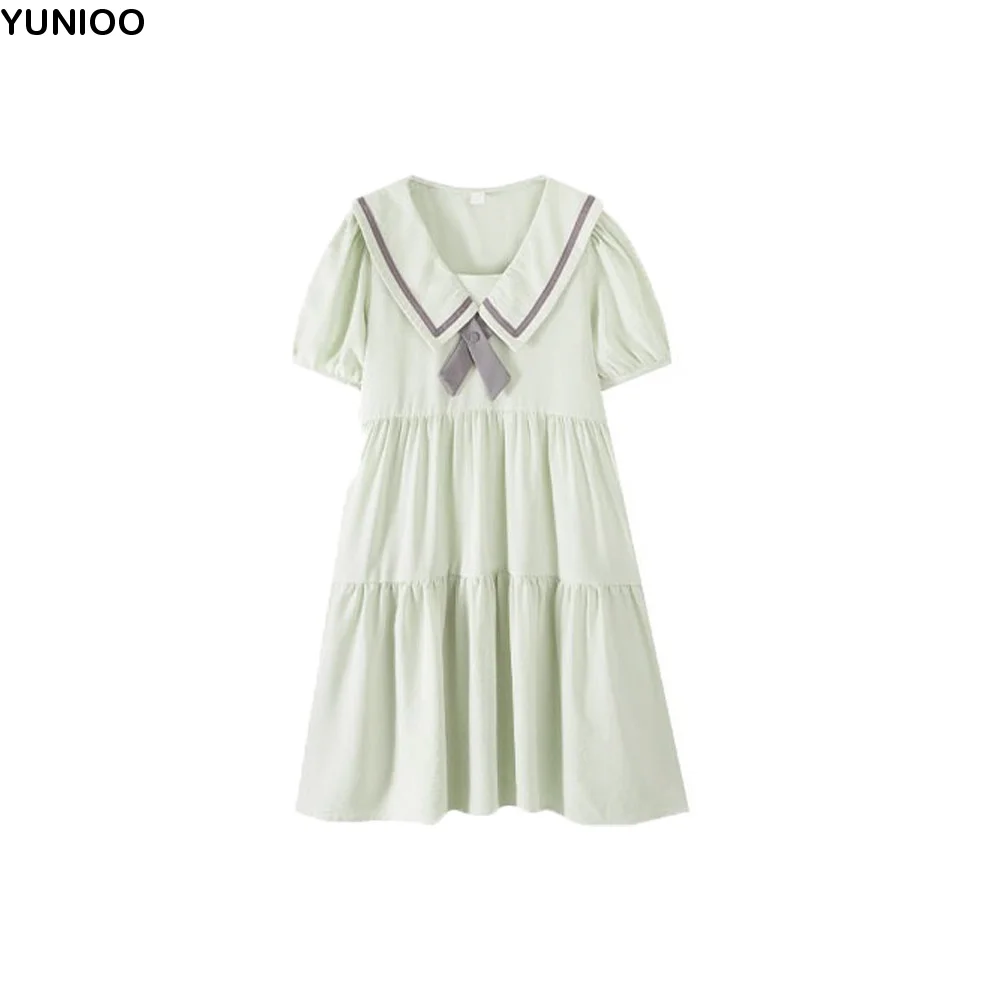 Casual Bowknot Girl Princess Dress Preppy Style Puff Short Sleeve Teenagers Dresses Loose Sweet Children Bubble Dress Birthday
Casual Bowknot Girl Princess Dress Preppy Style Puff Short Sleeve Teenagers Dresses Loose Sweet Children Bubble Dress Birthday