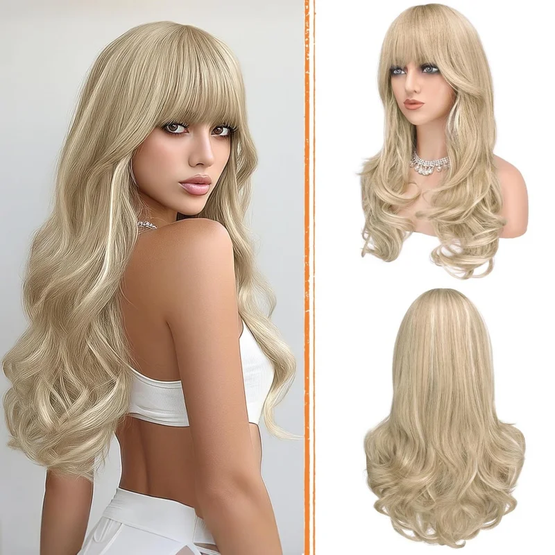 Blonde Wigs with Bangs Long Wavy Layered Haircut Natural Looking Fluffy Synthetic Heat Resistant Hair Wig for Women Daily Party
Blonde Wigs with Bangs Long Wavy Layered Haircut Natural Looking Fluffy Synthetic Heat Resistant Hair Wig for Women Daily Party