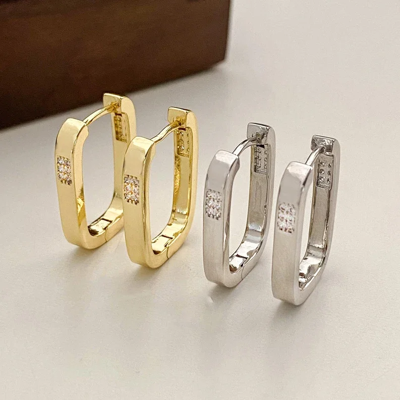 Real 925 Sterling Silver Minimalist Zircon Letter U Hoop Earrings for Women Trendy Fine Jewelry Geometric Accessories
Real 925 Sterling Silver Minimalist Zircon Letter U Hoop Earrings for Women Trendy Fine Jewelry Geometric Accessories