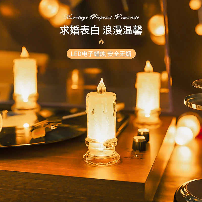 Хрустальная свеча Атмосфера Усовершенствованная светодиодная электронная свеча Свет на день рождения Спризнание Романтическая композиция Реквизит
Хрустальная свеча Атмосфера Усовершенствованная светодиодная электронная свеча Свет на день рождения Спризнание Романтическая композиция Реквизит