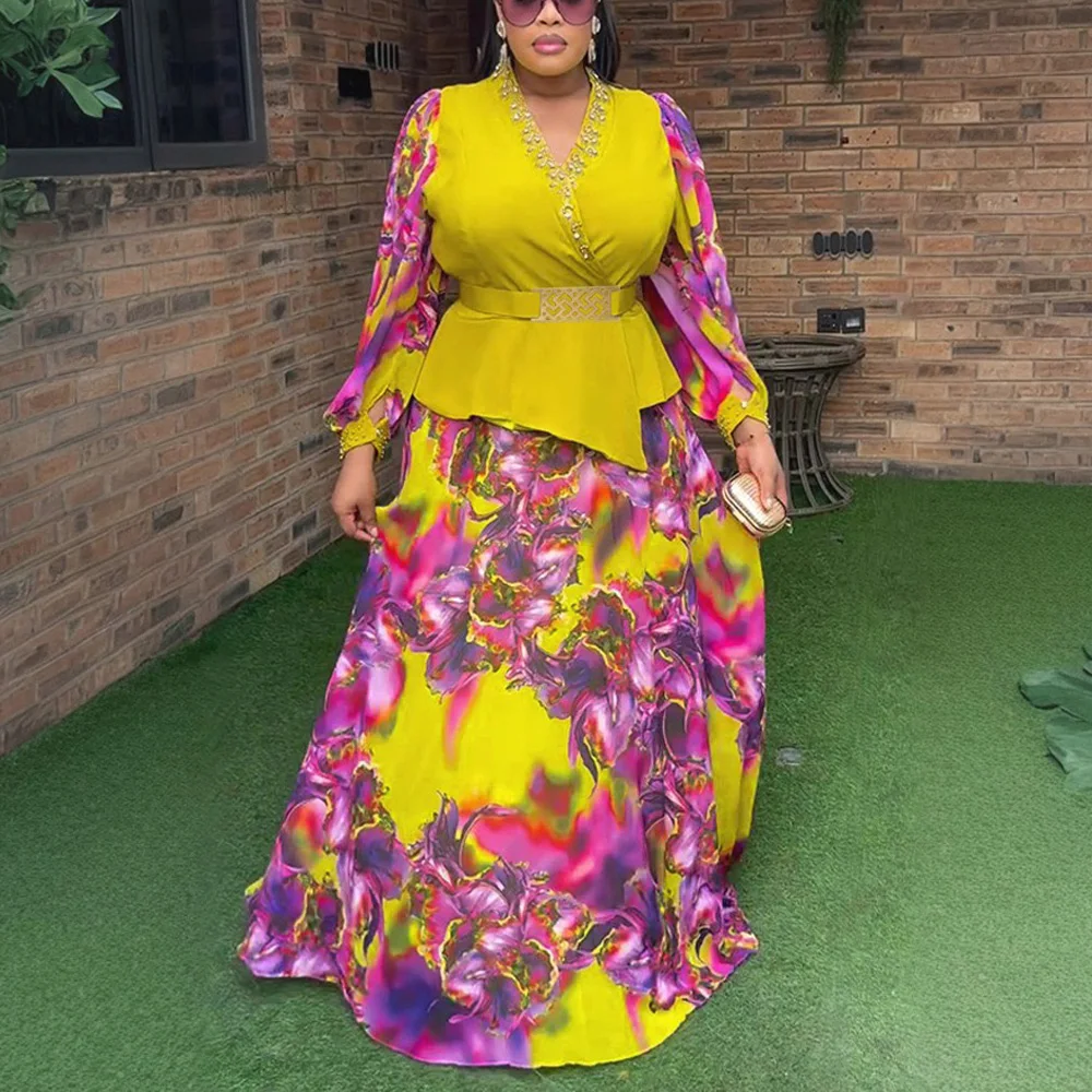 Elegant African Clothes for Woman 2025 New Fashion 2 Pieces Sets Tops & Skirts Suits Outfits Ladies Turkey Dashiki Ankara Cloth
Elegant African Clothes for Woman 2025 New Fashion 2 Pieces Sets Tops & Skirts Suits Outfits Ladies Turkey Dashiki Ankara Cloth