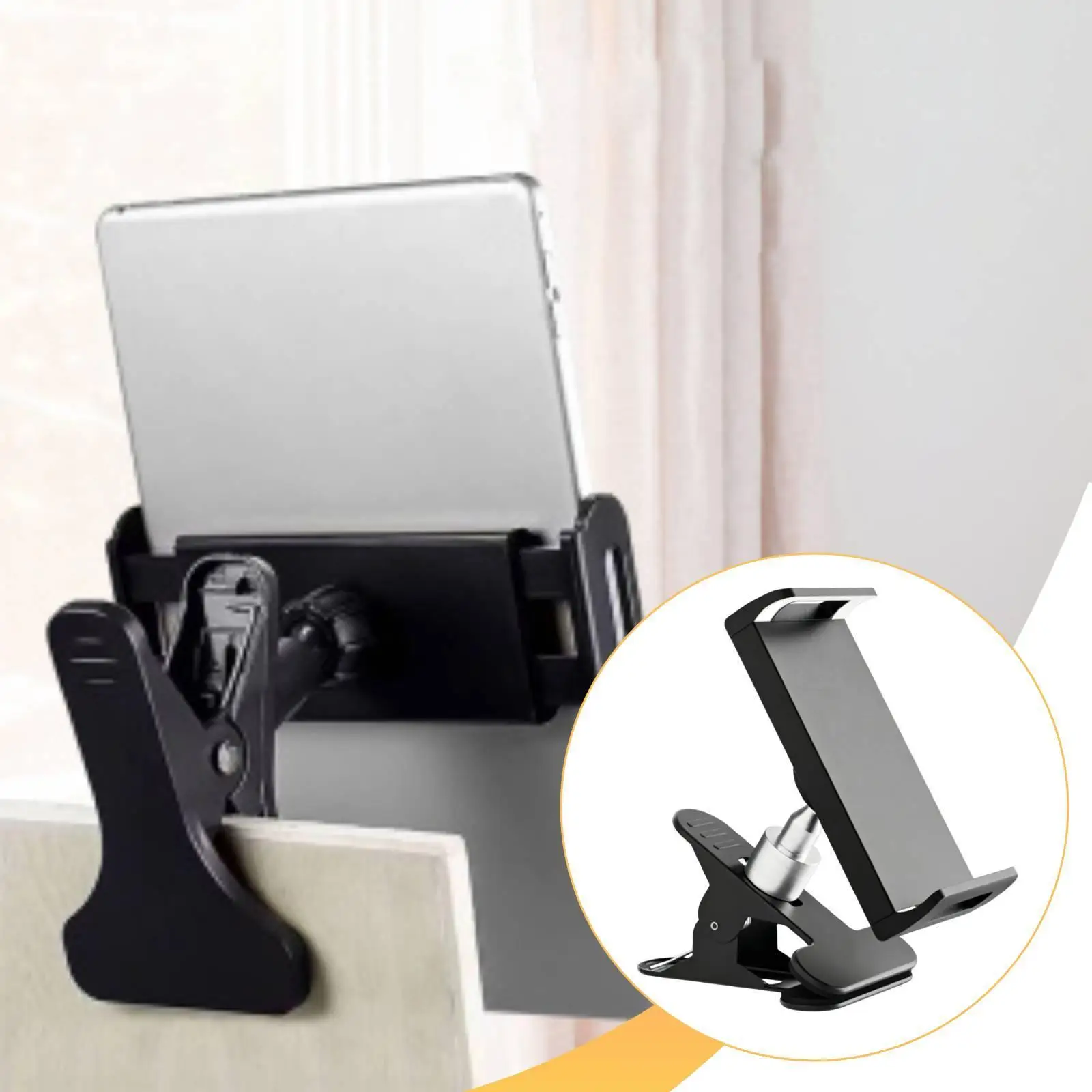 Clip Holder Black Sketching Modern Practical Adjustable Accessories Mobile Phone Clamp for Home Office
Clip Holder Black Sketching Modern Practical Adjustable Accessories Mobile Phone Clamp for Home Office