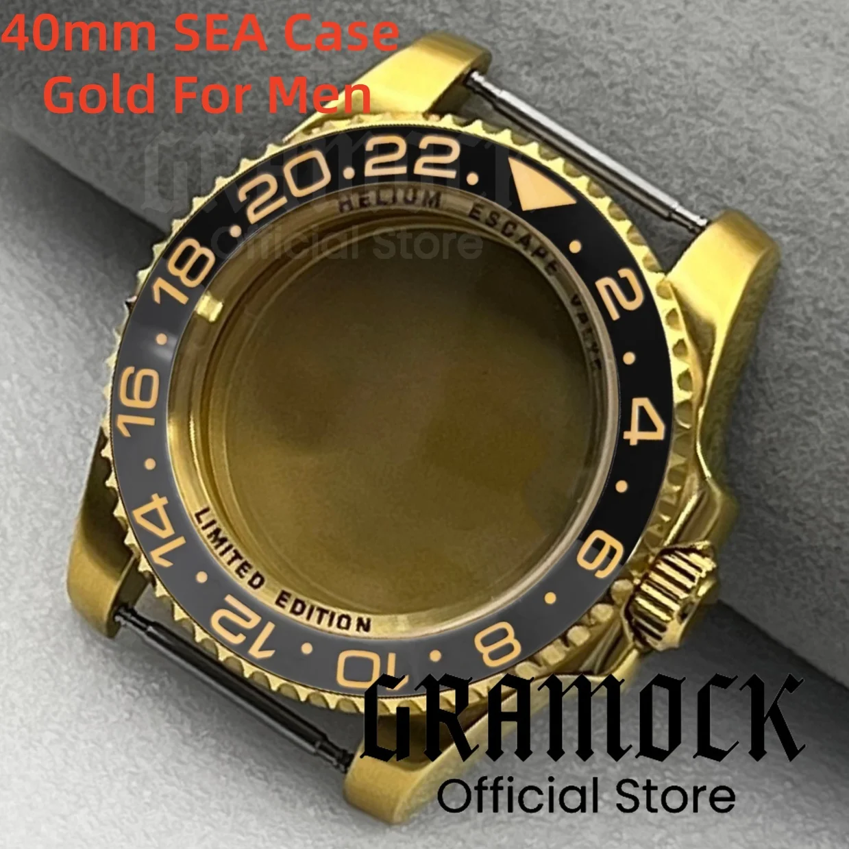Gold NH35 40mm DEEP SEA Watch Case Waterproof Black Gray GMT Fit NH34 NH35 NH36 NH38 ETA2824 Movement Sapphire Glide Lock Clasp
Gold NH35 40mm DEEP SEA Watch Case Waterproof Black Gray GMT Fit NH34 NH35 NH36 NH38 ETA2824 Movement Sapphire Glide Lock Clasp