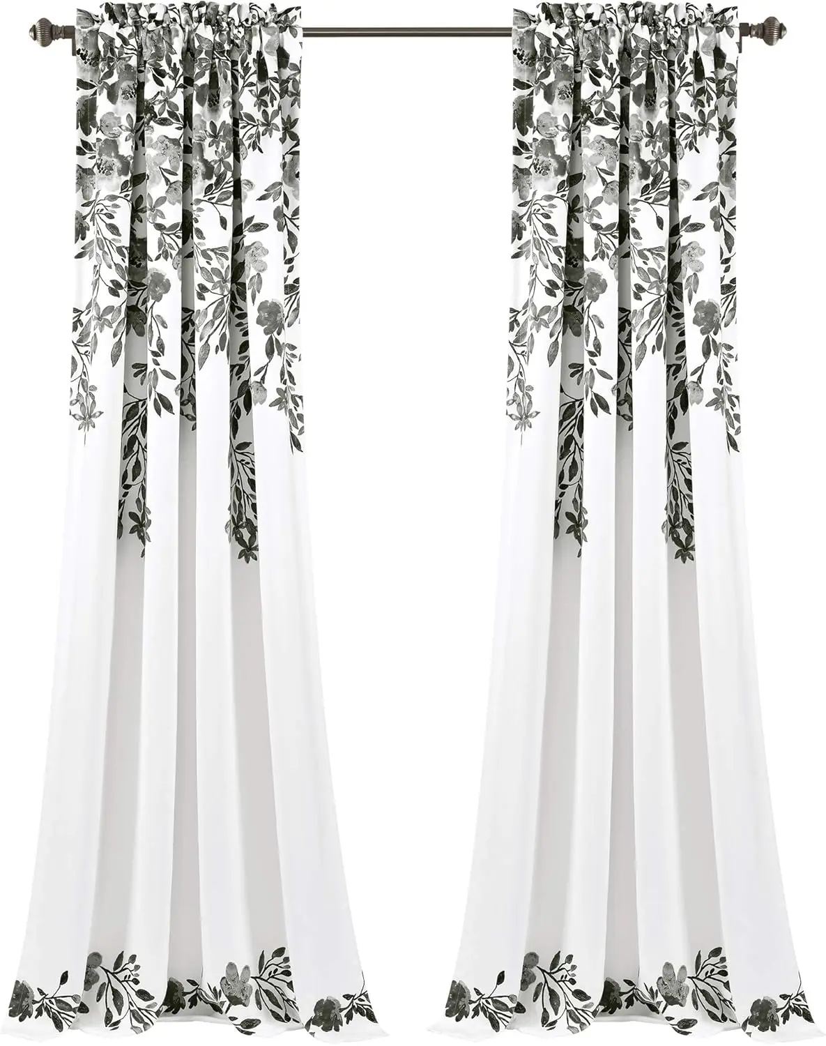 Tanisha Curtains - Light Filtering Window Panel Set, Pair - Floral Vine Print, Beautiful, Modern, Elegant Home Decor - 5
Tanisha Curtains - Light Filtering Window Panel Set, Pair - Floral Vine Print, Beautiful, Modern, Elegant Home Decor - 5