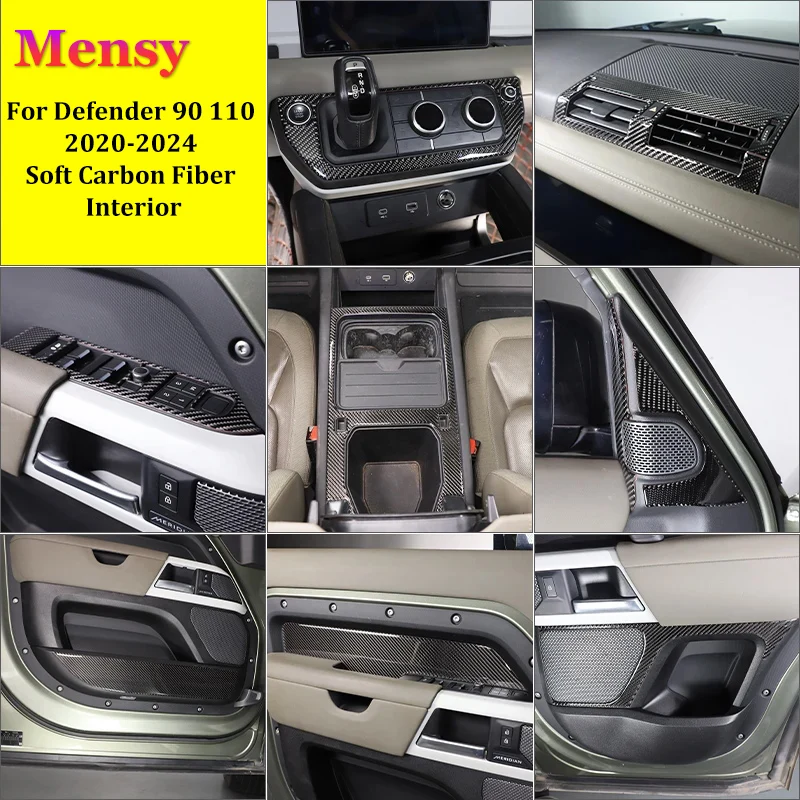 For Land Rover Defender 110 2020-2024 Soft Carbon Fiber Center Console Dashboard Door Armrest Panel Trim Stickers Accessories
For Land Rover Defender 110 2020-2024 Soft Carbon Fiber Center Console Dashboard Door Armrest Panel Trim Stickers Accessories