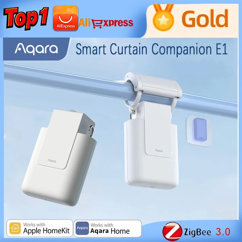 Aqara Smart Electric Curtain Robot Smart Curtain Companion E1 Roman Rod Track Motor Remote Control Automatic Curtain Opener
Aqara Smart Electric Curtain Robot Smart Curtain Companion E1 Roman Rod Track Motor Remote Control Automatic Curtain Opener