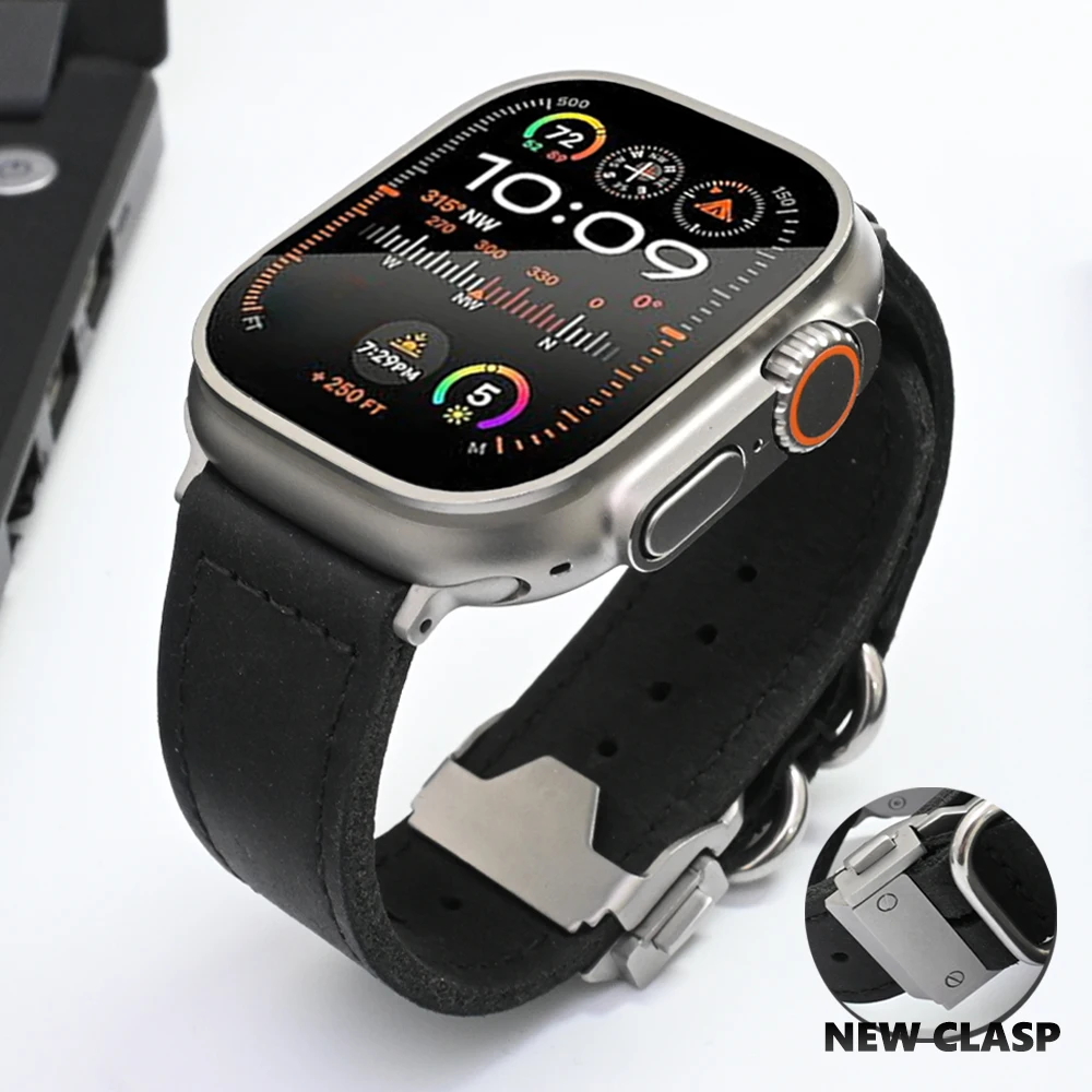 Genuine Leather Strap for Apple Watch Ultra 2 Series 9 8 7 6 se 5 4 3 Band For iWatch ultra2 49mm 41 45mm 42 44mm 38 40mm Correa
Genuine Leather Strap for Apple Watch Ultra 2 Series 9 8 7 6 se 5 4 3 Band For iWatch ultra2 49mm 41 45mm 42 44mm 38 40mm Correa