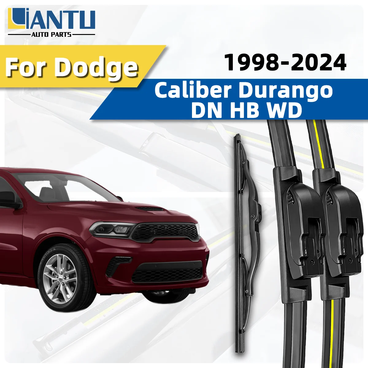 3PCS Front Rear Windshield Wiper Blades For Dodge Caliber Durango DN DB WD 1998-2024 Car Quiet Operation Streak Free Spare Parts
3PCS Front Rear Windshield Wiper Blades For Dodge Caliber Durango DN DB WD 1998-2024 Car Quiet Operation Streak Free Spare Parts