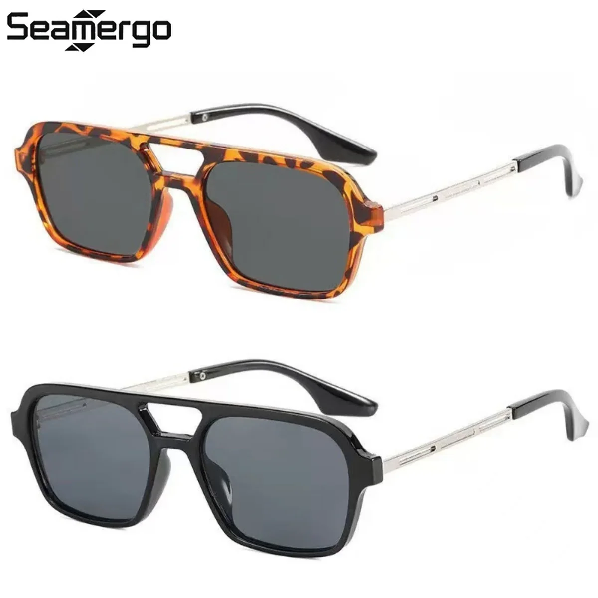 SEAMERGO Men's and Women's New Fashion Sunglasses Retro Square Frame UV Protection Fashion Sunglasses Aviator Style Glasses
SEAMERGO Men's and Women's New Fashion Sunglasses Retro Square Frame UV Protection Fashion Sunglasses Aviator Style Glasses