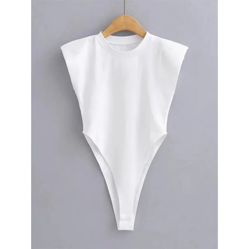 Sexy tops women Summer one-pieces bodycon bodysuit padded shoulder bodysuit black sleeveless body suits for women white
Sexy tops women Summer one-pieces bodycon bodysuit padded shoulder bodysuit black sleeveless body suits for women white