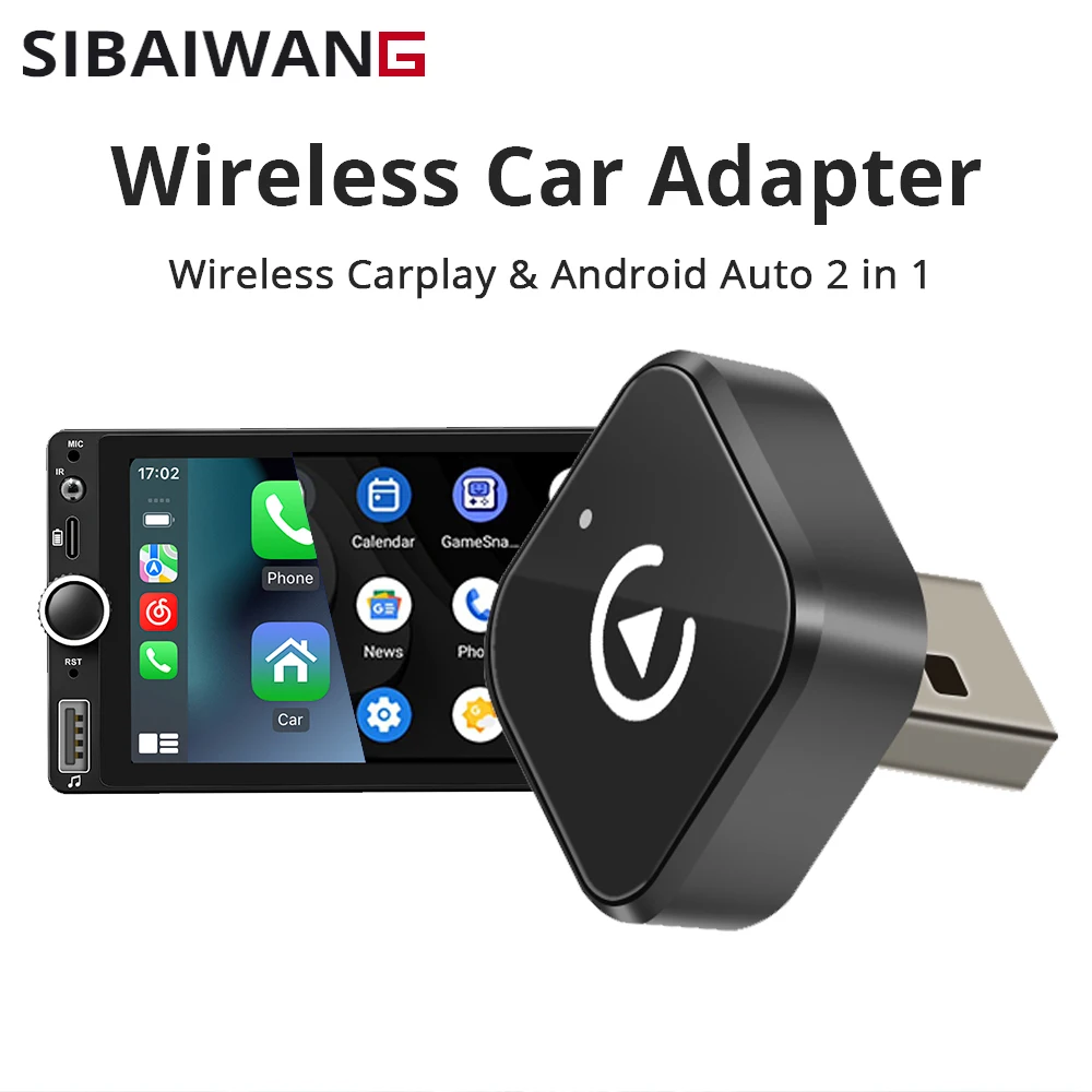 2IN1 New 2026 Wireless CarPlay Android Auto Mini Adapter Plug Play Converts Wired To Wireless Compatible for IPhone & Android
2IN1 New 2026 Wireless CarPlay Android Auto Mini Adapter Plug Play Converts Wired To Wireless Compatible for IPhone & Android