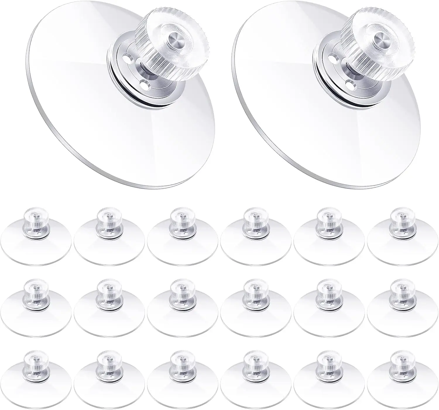 20 Pack Clear PVC Suction Cups with Screws 40mm Strong Hold for Glass Window Bathroom
20 Pack Clear PVC Suction Cups with Screws 40mm Strong Hold for Glass Window Bathroom