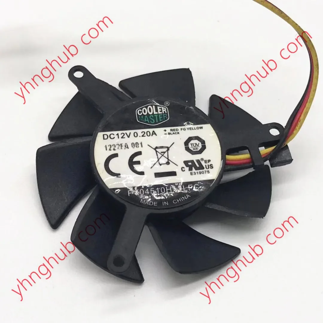 Cooler Master A4510-55LB-4UN-C1 FY04510H12LFC DC 12V Dia. 39mm 3-Wire Server Frameless Fan
Cooler Master A4510-55LB-4UN-C1 FY04510H12LFC DC 12V Dia. 39mm 3-Wire Server Frameless Fan