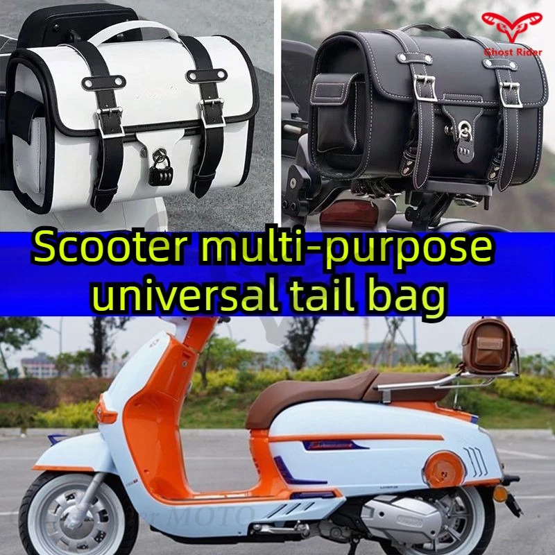 Scooter motorcycle rear tail bag retro leather bag rear hanging retro tail bag motorcycle trunk box
Scooter motorcycle rear tail bag retro leather bag rear hanging retro tail bag motorcycle trunk box