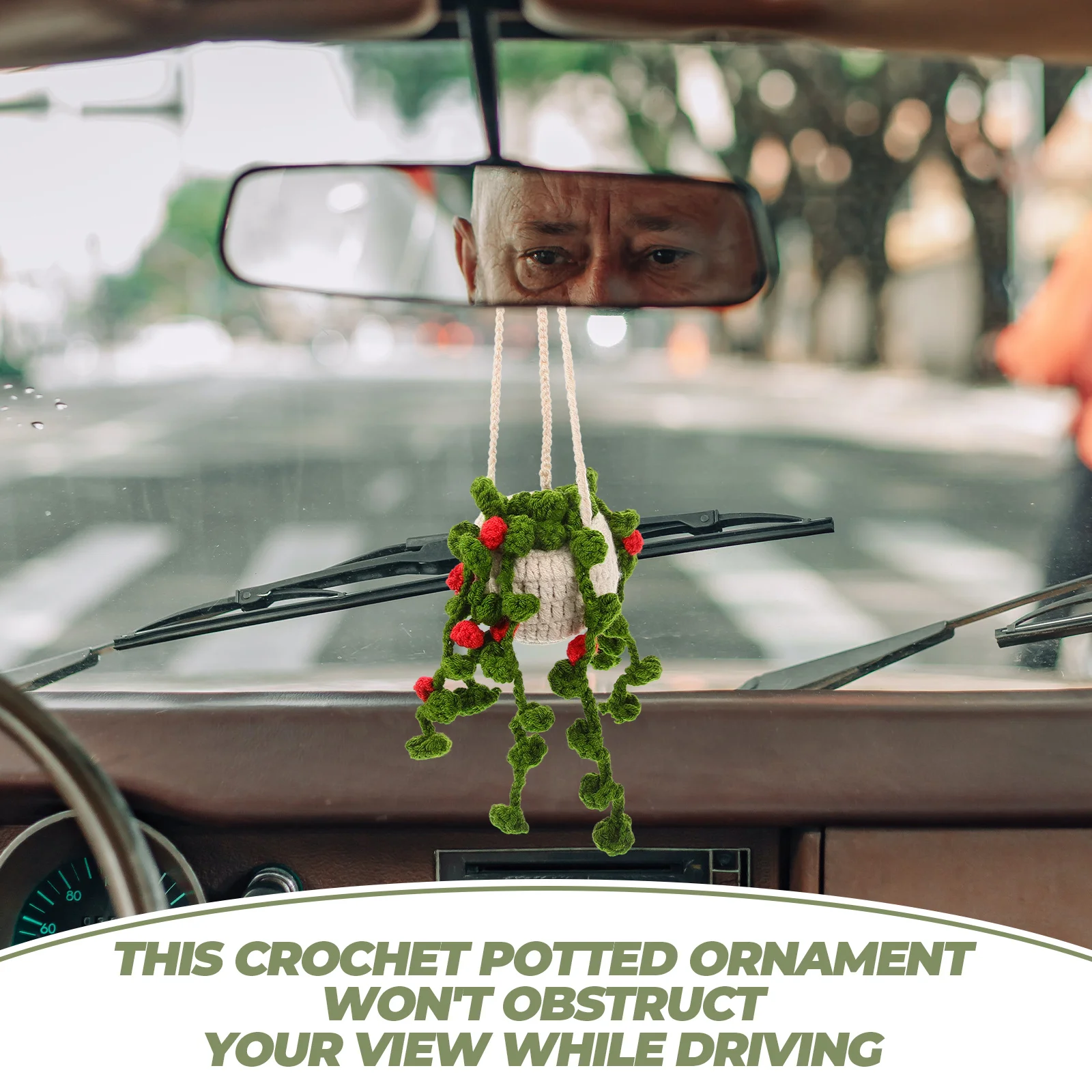 Crochet Potted Car Decor 4th Basket H made Wool Hanging Accessories Rearview Mirror Creative Charm Pendant Car Interior
Crochet Potted Car Decor 4th Basket H made Wool Hanging Accessories Rearview Mirror Creative Charm Pendant Car Interior