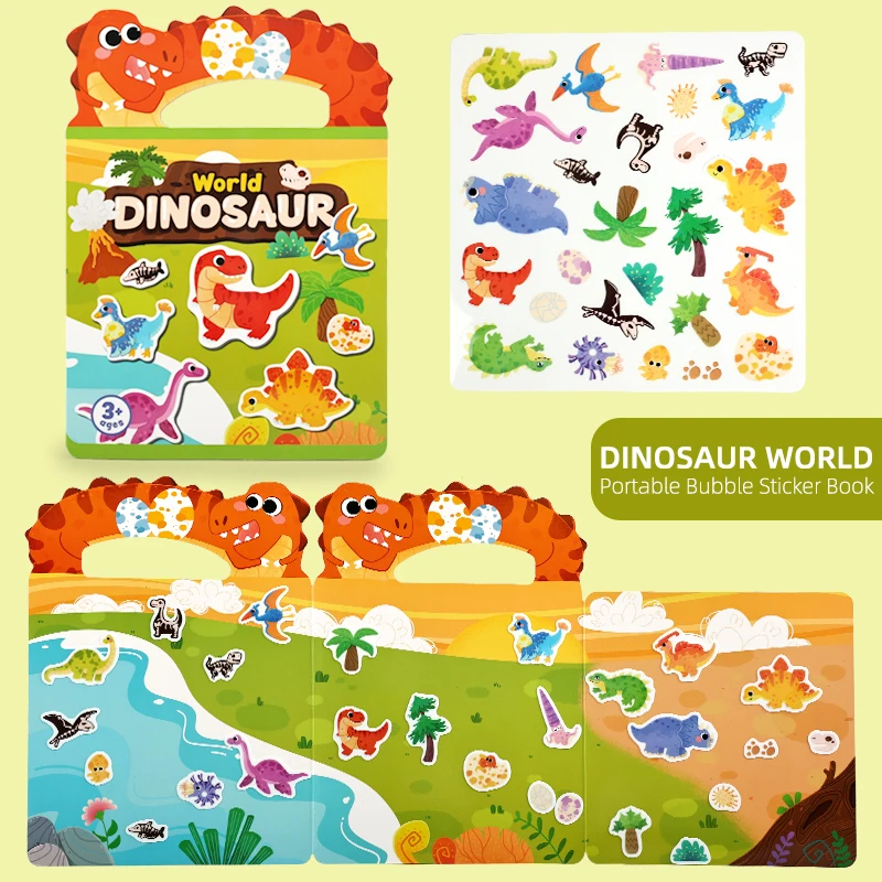 Children Reusable Jelly Sticker Books Multi-scene Sticker DIY Jelly Stickers Kids Portable Montessori Dinosaur Sticker Toy Gifts
Children Reusable Jelly Sticker Books Multi-scene Sticker DIY Jelly Stickers Kids Portable Montessori Dinosaur Sticker Toy Gifts