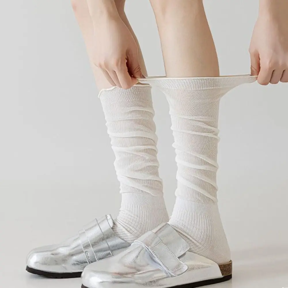 3Pairs Ballet Style JK Calf Long Socks Ruffle Solid Color Knee High Socks Breathable Japanese Style Bunching Socks Summer
3Pairs Ballet Style JK Calf Long Socks Ruffle Solid Color Knee High Socks Breathable Japanese Style Bunching Socks Summer