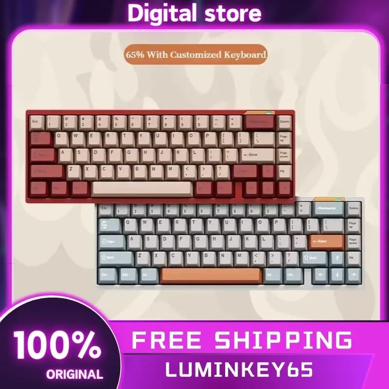 Luminkey65 клавиатура трехрежимная беспроводная Bluetooth алюминиевый сплав индивидуальный механический аксессуар для клавиатуры для компьютерных игр подарок
Luminkey65 клавиатура трехрежимная беспроводная Bluetooth алюминиевый сплав индивидуальный механический аксессуар для клавиатуры для компьютерных игр подарок