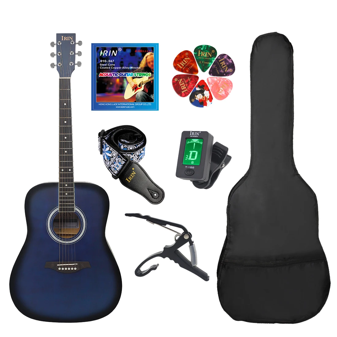 IRIN 41 Inches Acoustic Guitar 21 Frets Basswood Panels Folk Guitar Set with Case Guitar Accessories for Beginners Practice
IRIN 41 Inches Acoustic Guitar 21 Frets Basswood Panels Folk Guitar Set with Case Guitar Accessories for Beginners Practice